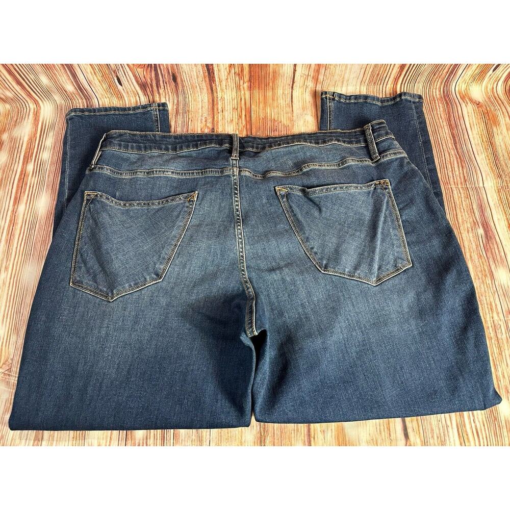 Vigoss THOMPSON TOMBOY Size 20W High Rise Ankle Straight Jeans Denim Pants 38x28 - Picture 4 of 12